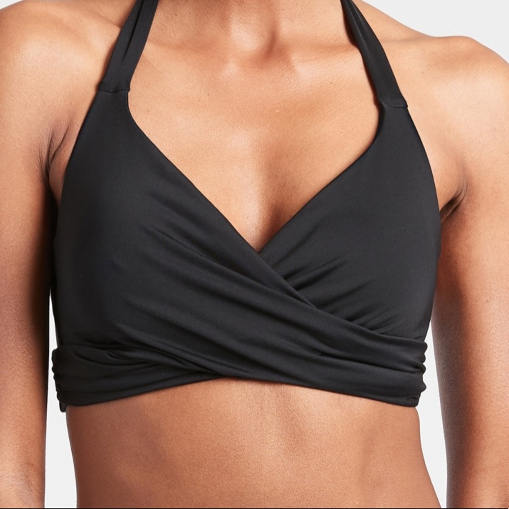 Athleta Black Wrap Halter Bikini Sz. 32 B/C